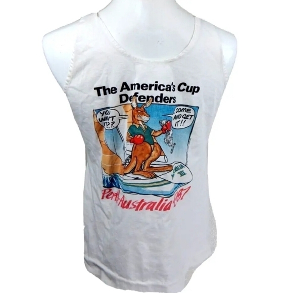 Vintage 1987 America's Cup Sailing Graphic Tank - Picture 1 of 5